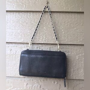 Pelle Studio black leather wallet/ bag vintage